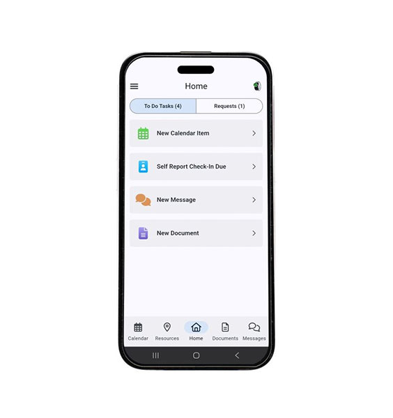 BI SmartBAND 1.0 wrist-worn mobile location tracking device paired with iPhone displaying BI SmartLINK interface.