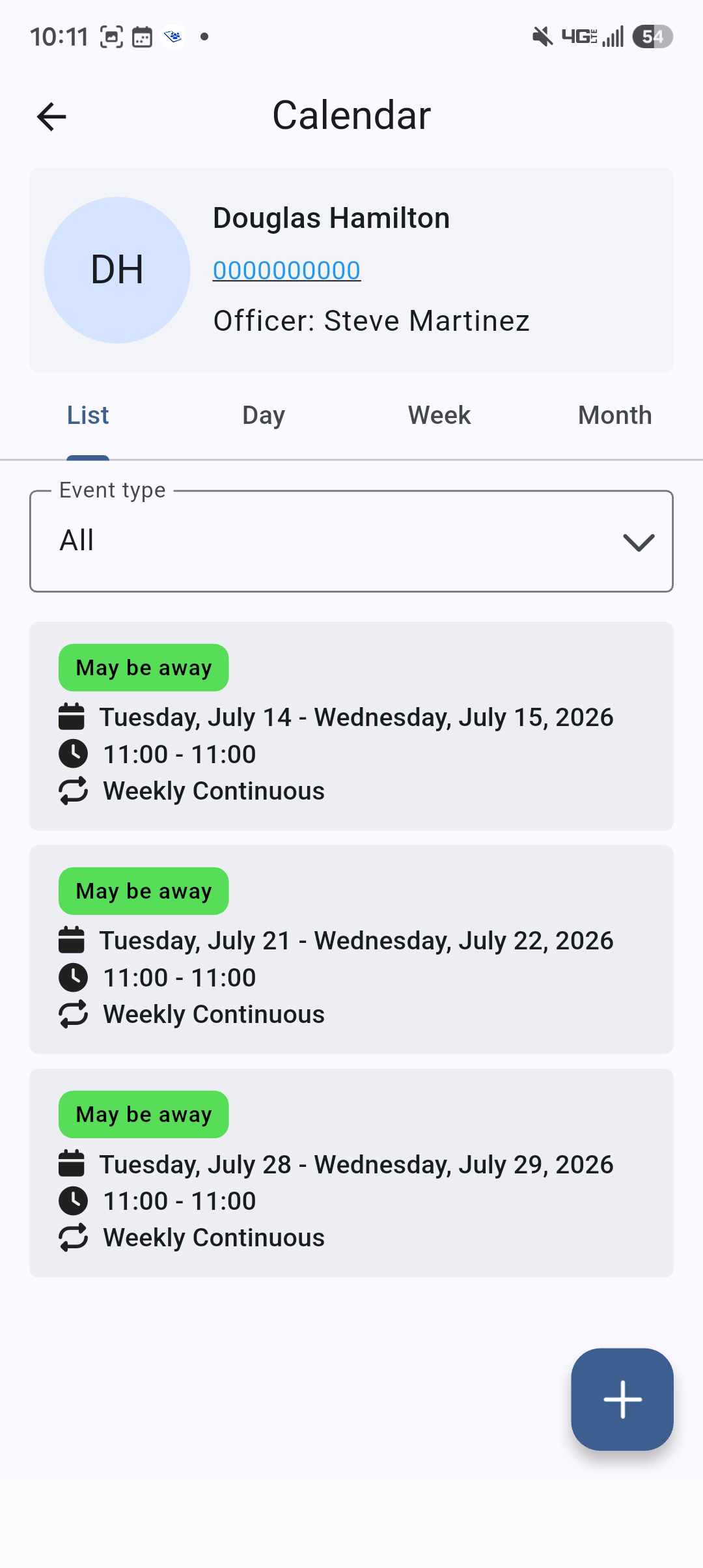 CalendarWeeklyContinuous
